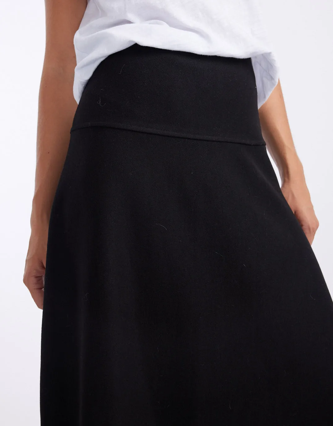 Ponte Stretch Skirt - Black