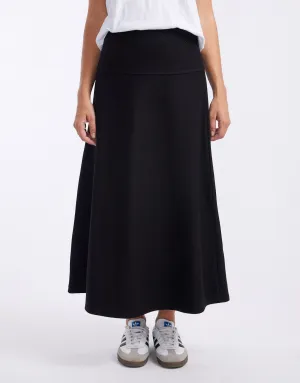 Ponte Stretch Skirt - Black