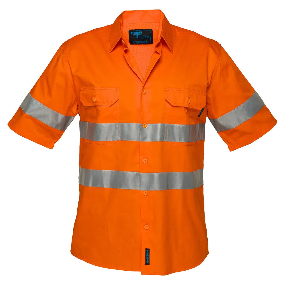 Portwest Hi-Vis Lightweight Short Sleeve Shirt with Tape (MA302)