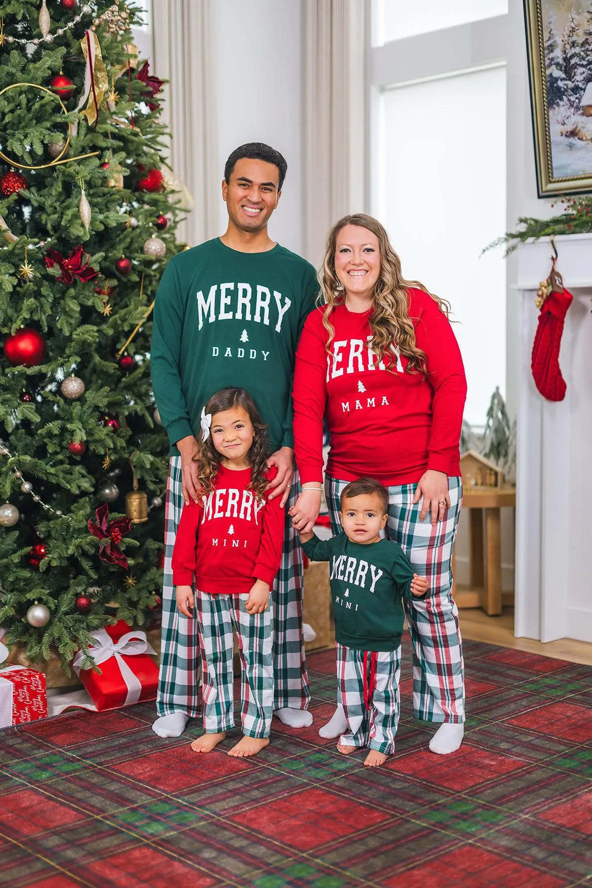 "Merry Mama, Daddy, & Mini" Family Pajamas