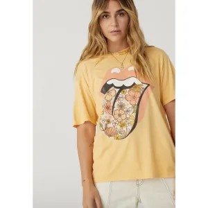 Rolling Stones Flower Tongue Boyfriend Tee