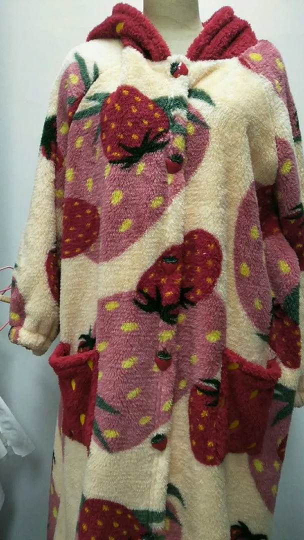 Soft & Cozy Strawberry Robe