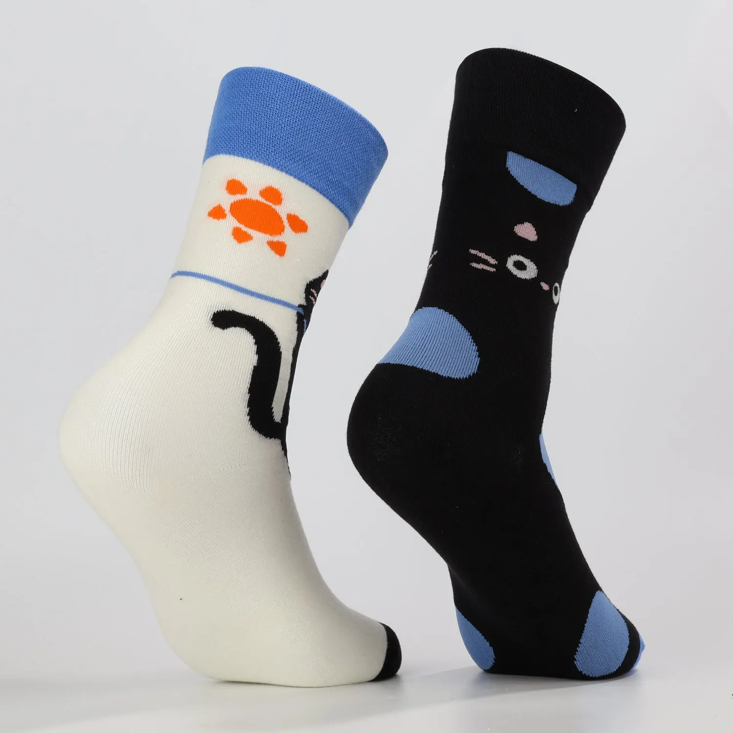 Spotted Black Cat Socks