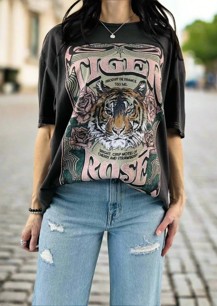 TIGER ROSE DESERT WASH RELAXED TEE