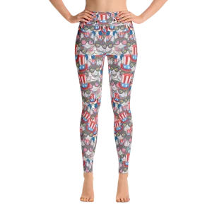 USA Cats Overload Yoga Leggings