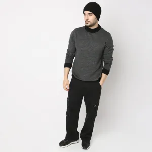 Winter Edit™ - High Neck - Black Grindle Ultra Warm Sweater - Regular Fit